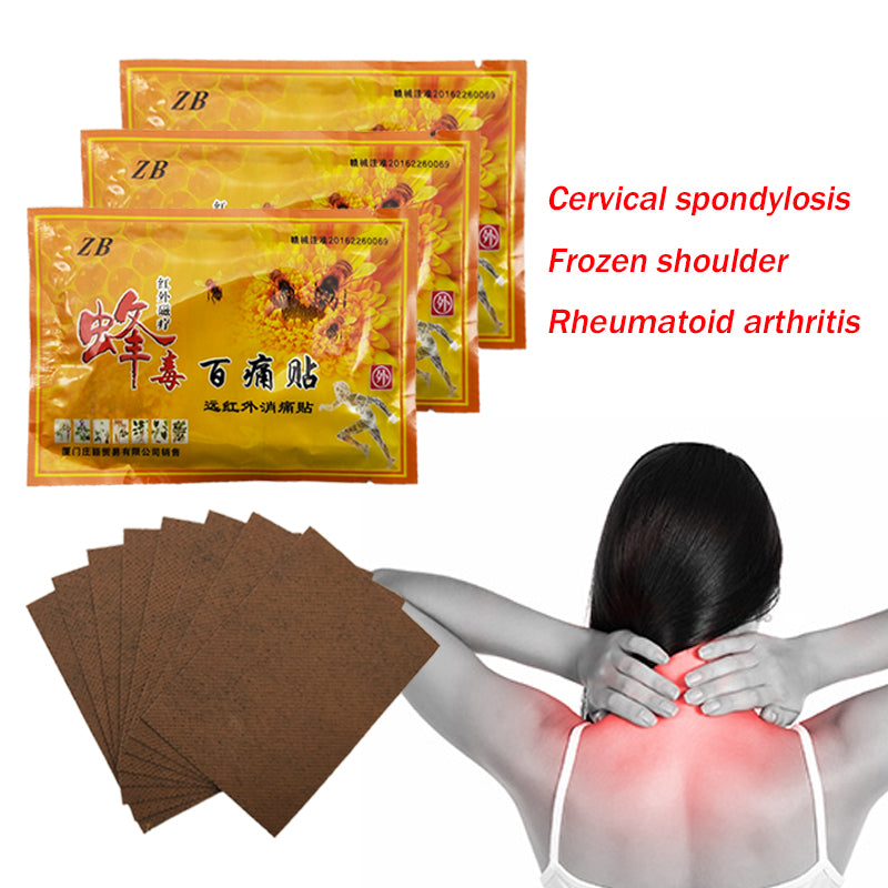 Chinese medical plaster Bee Venom cure Joint Pain Relieving Patch Neck/Back/Body Massage Relaxation Pain Killer