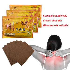 Chinese medical plaster Bee Venom cure Joint Pain Relieving Patch Neck/Back/Body Massage Relaxation Pain Killer