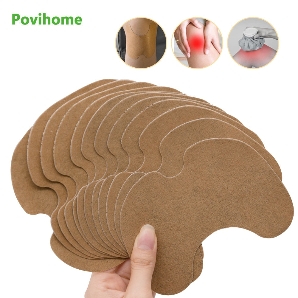 12pcs Knee Medical Plaster Wormwood Extract Knee Joint Ache Pain Relieving Sticker Knee Rheumatoid Arthritis Body Patch D1802