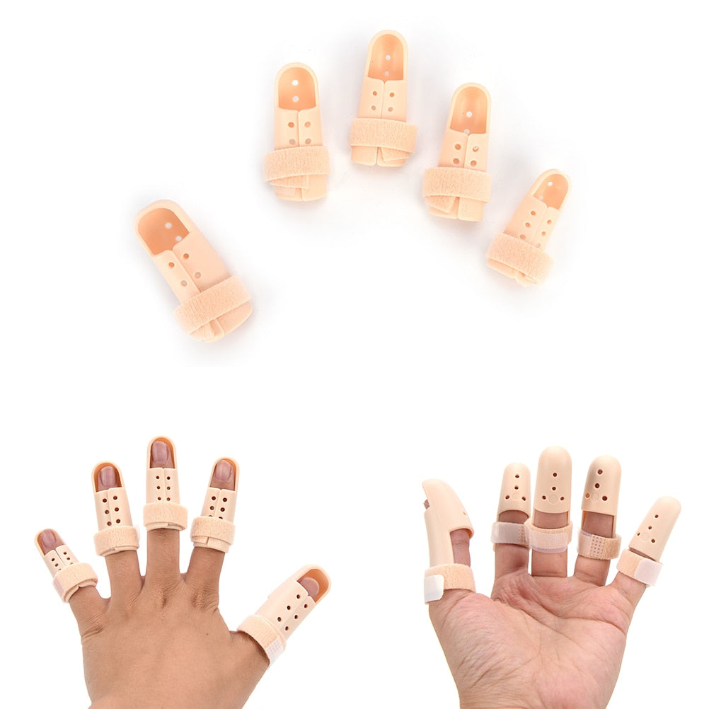 Hot 1Pc Plastic Hand Finger Splints Support Brace Mallet Splint for Broken Finger Joint Fracture Pain Protection Adjustable Hook