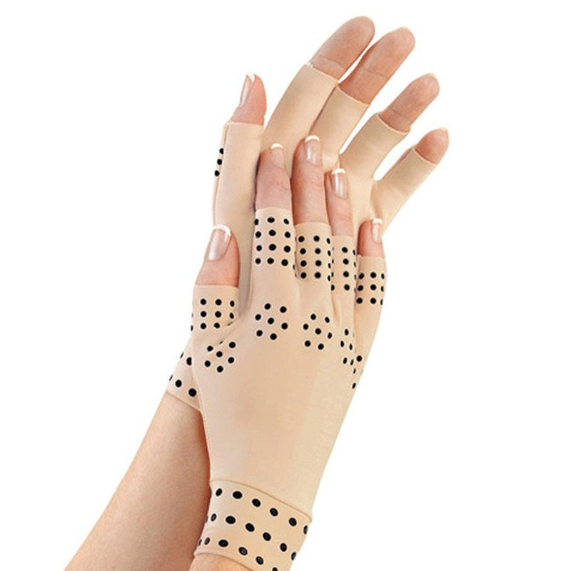 Arthritis Therapy Gloves Relief Arthritis Pressure Pain Heal Joints Magnetic Therapy Gloves Support Hand Massager Toiletry Kits